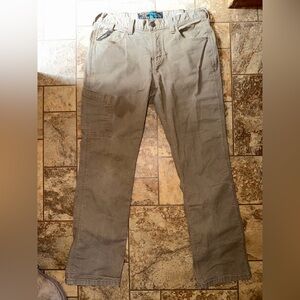 Ariat Tan Slim Straight-Leg Work Pants